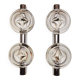 Pair of Space Age 70s double wall lights