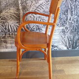 Baumann Chair Curved Wood