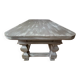 Solid wood coffee table in chic country style / distressed – 120 cm