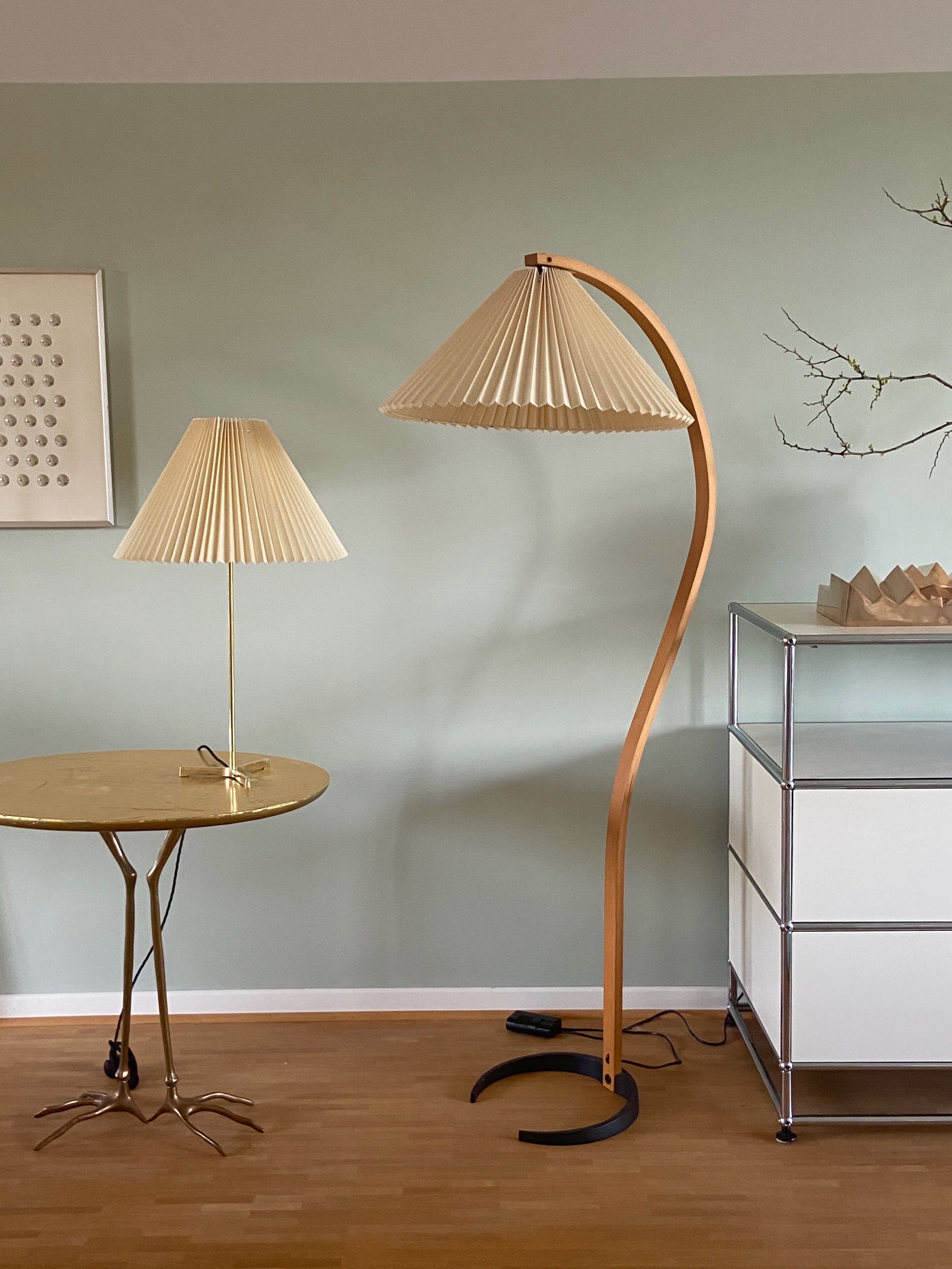 1960s Brass Fog & Mørup Table Lamp, Made in Denmark