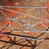 Vintage chrome metal magazine rack