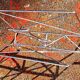 Vintage chrome metal magazine rack