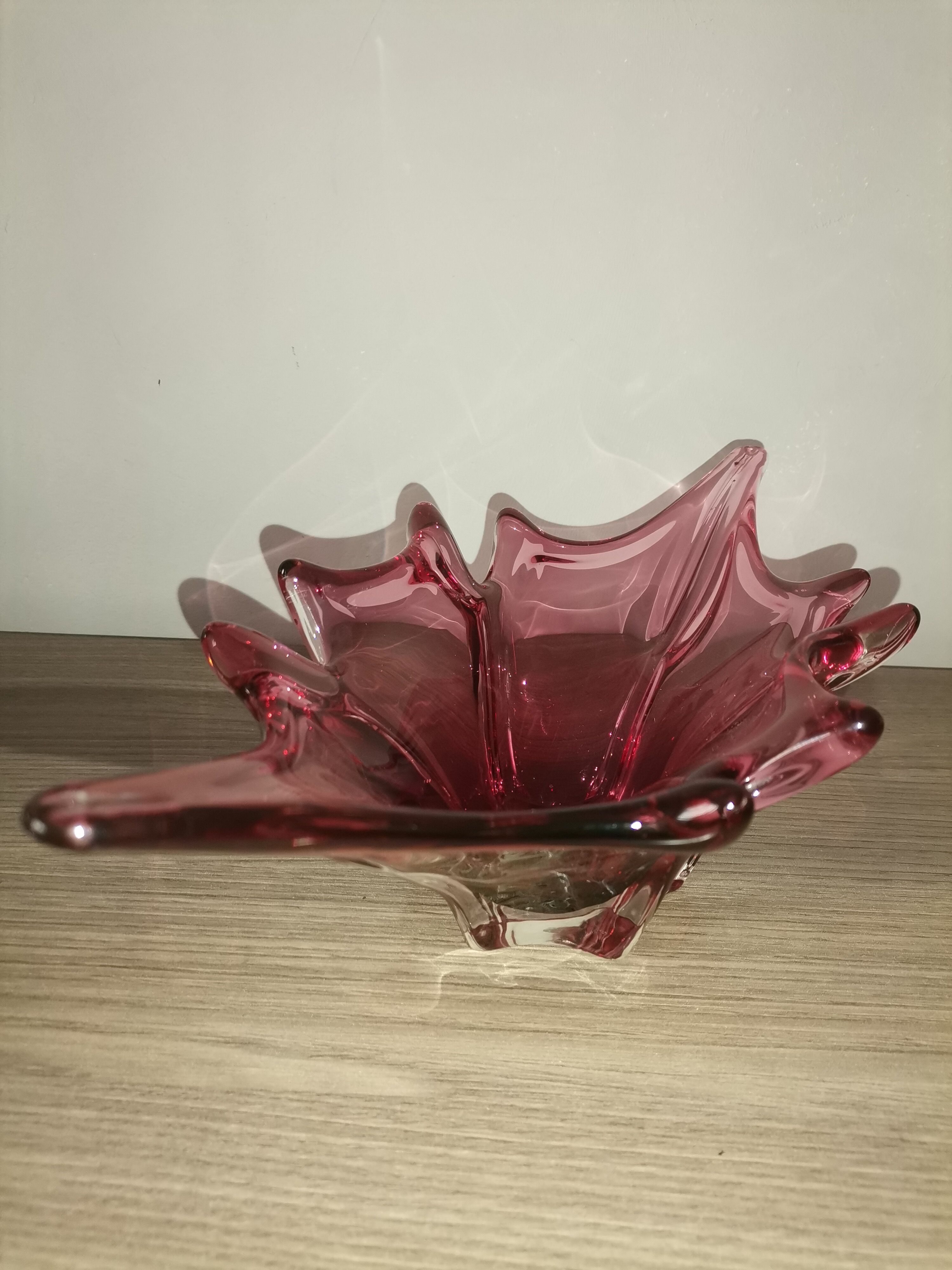 Red murano vase from the 60s
