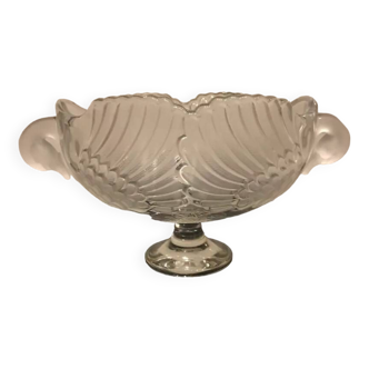 Cut crystal compote bowl