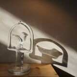 Glass bird suncatcher sculpture