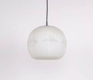 Suspension en verre opalin Peil & Putzler