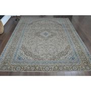 1970s Vintage Persian Handknotted Wool Brown Oversize Area Rug 290x358