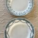 5 antique ironstone plates from Moulin des Loups.