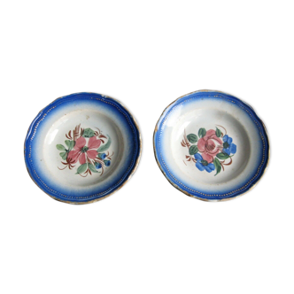 Pair of earthenware dishes