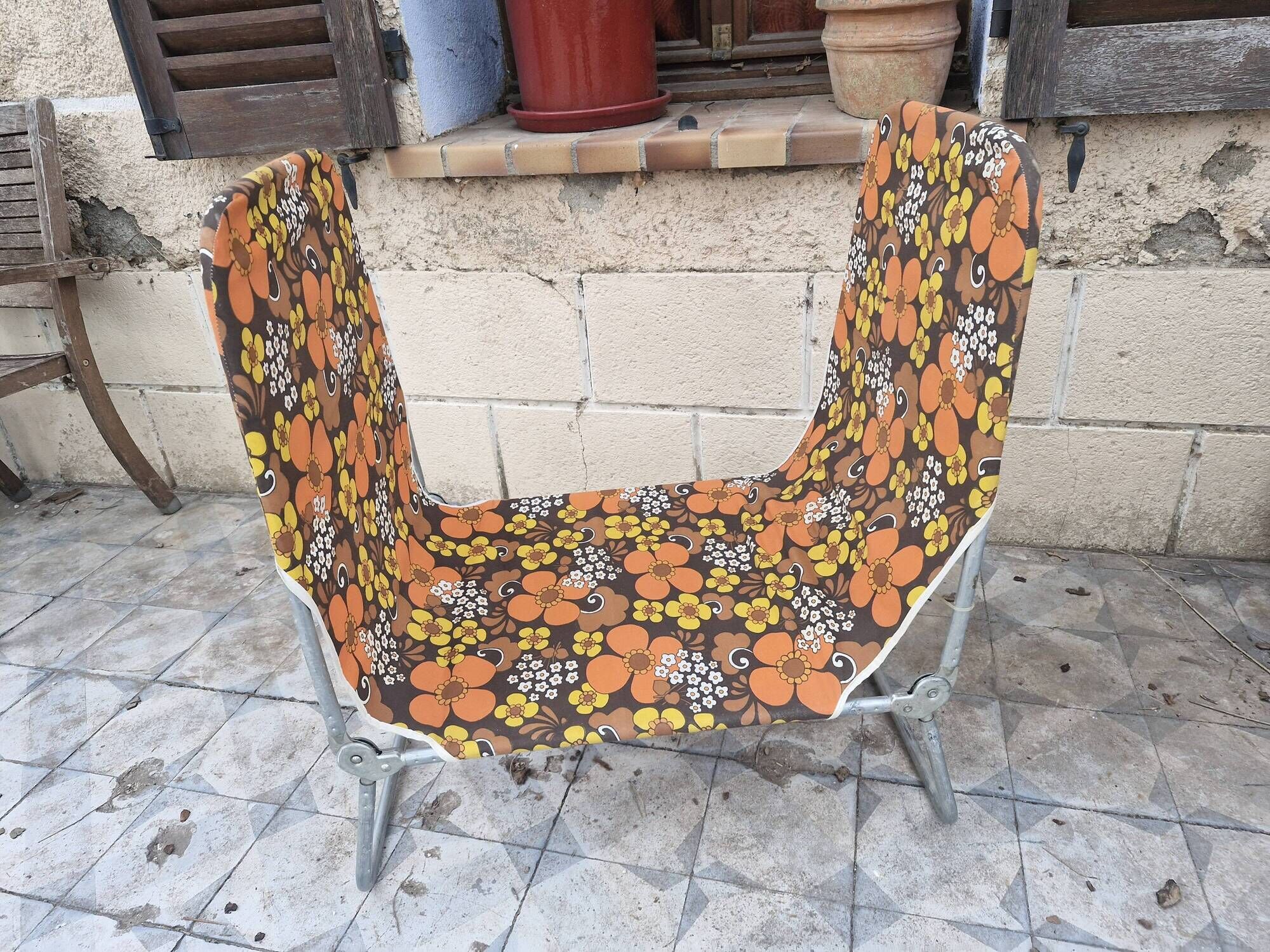 Folding chaise longue - Vintage from the 70s "K Kettler Made in West Germany"