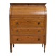 Vintage oak roll-top secretary - 80 cm, 1950s