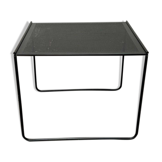 Postmodern perforated metal nesting side table from Ikea, 1980s.