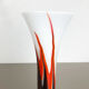 rare Extra Large Vintage Pop Art Opaline Florence glass Vase Design, Italy