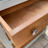 40's grey green art deco chest of drawers