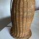 Cabanon Marseille 1950 wicker lamp from basket weavers