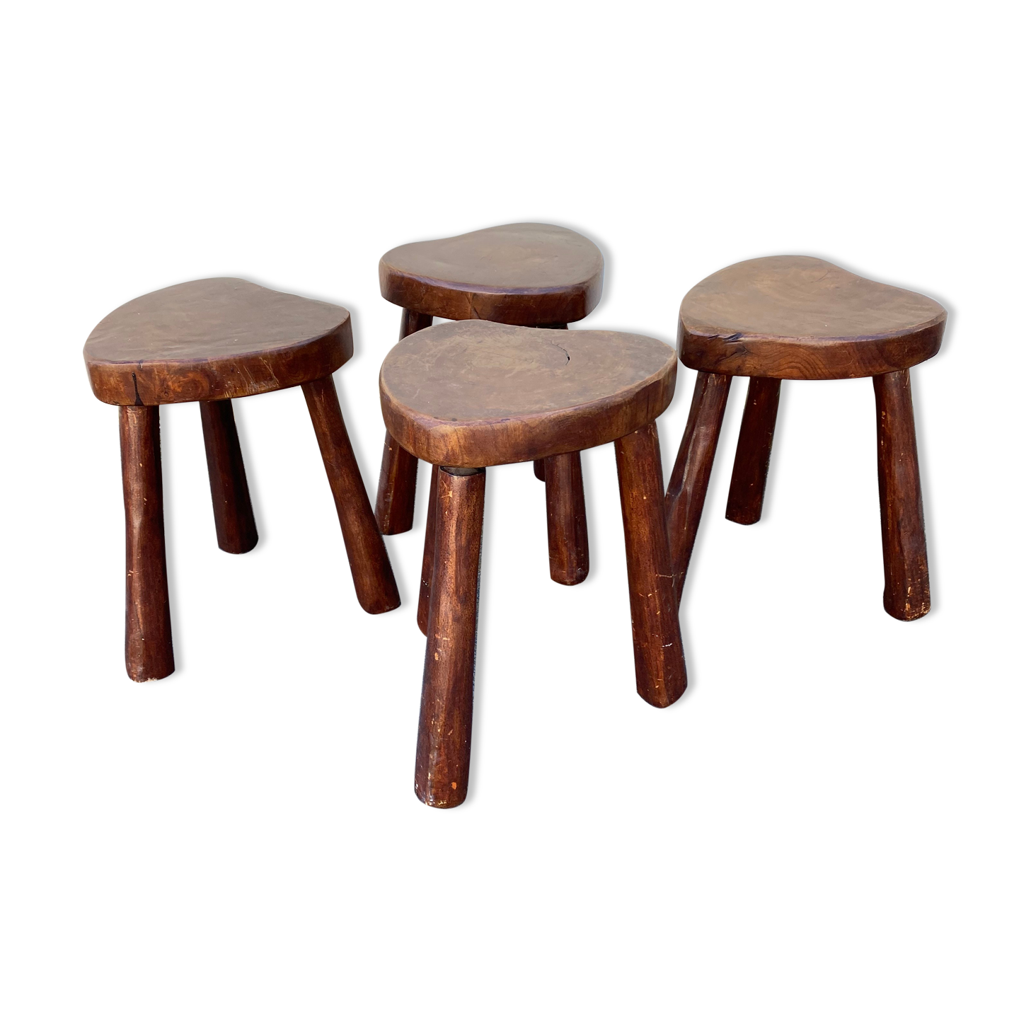Series of 4 modernist stools