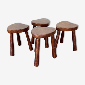 Series of 4 modernist stools
