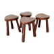 Series of 4 modernist stools