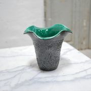 Vase corolle vintage en céramique