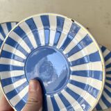 Set of 3 FOX TROTT coffee cups from Sarreguemines, 1930s, Art Deco service.