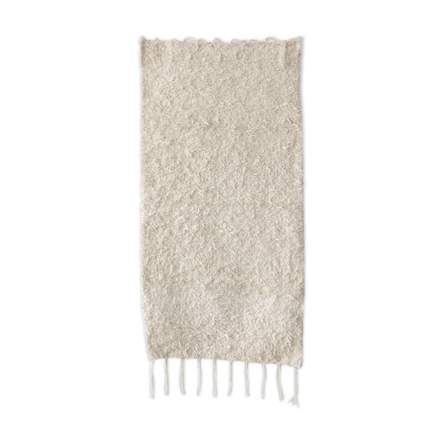 Thick white carpet - 65 x 120 cm