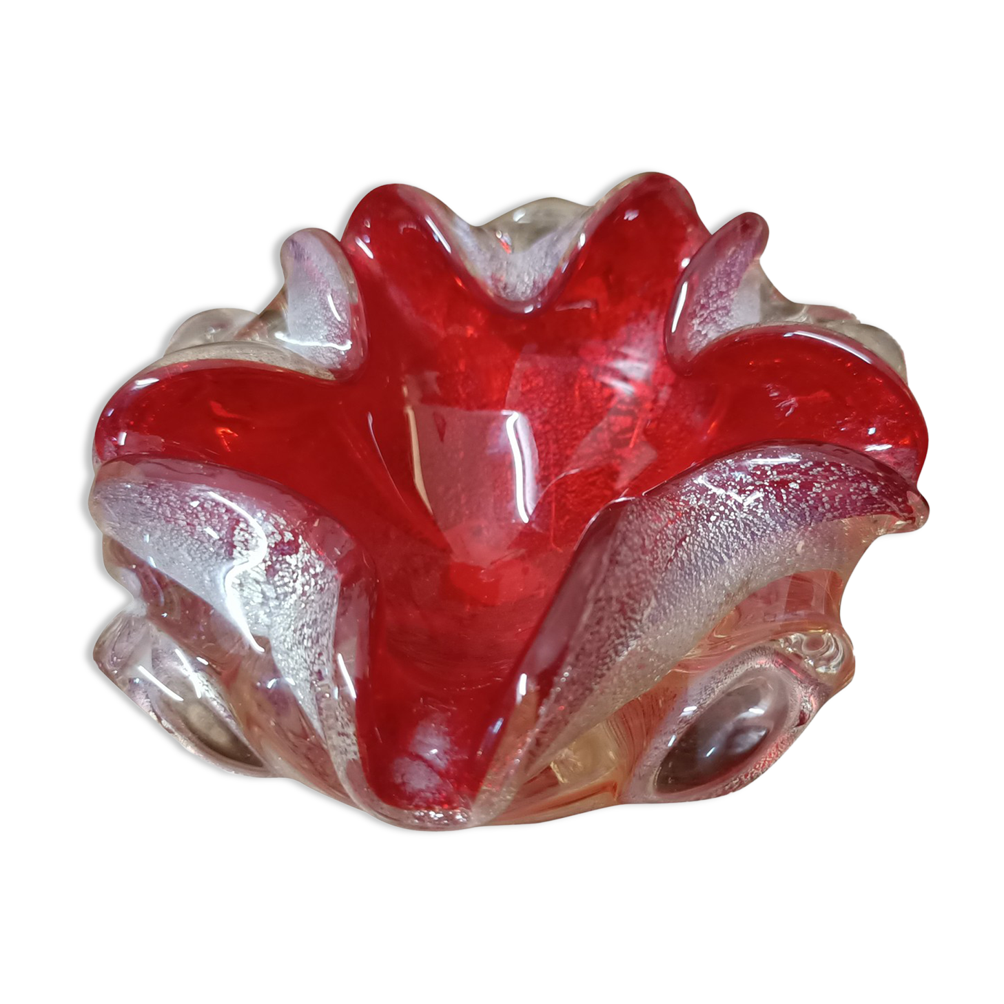 Ashtray murano glass bowl from Barovier and Toso