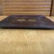 Old plate gold craft rosewood + golden pattern japanese physalis vintage