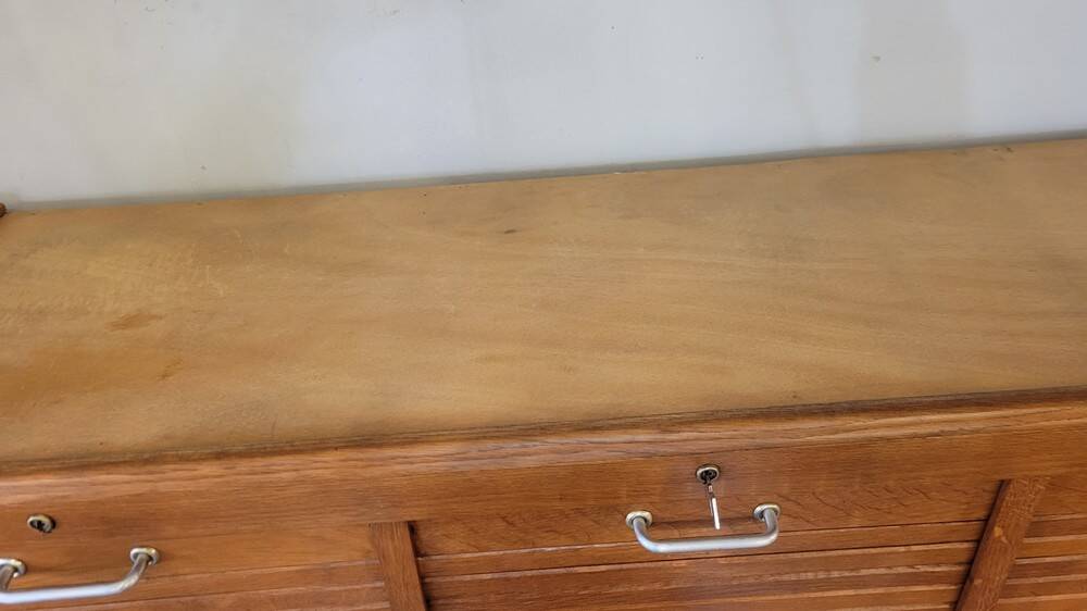 Triple Curtain Filing Cabinet