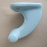 Patère pastel blue porcelain 1950-60