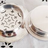 Beurrier ancien Coquillor en  argent