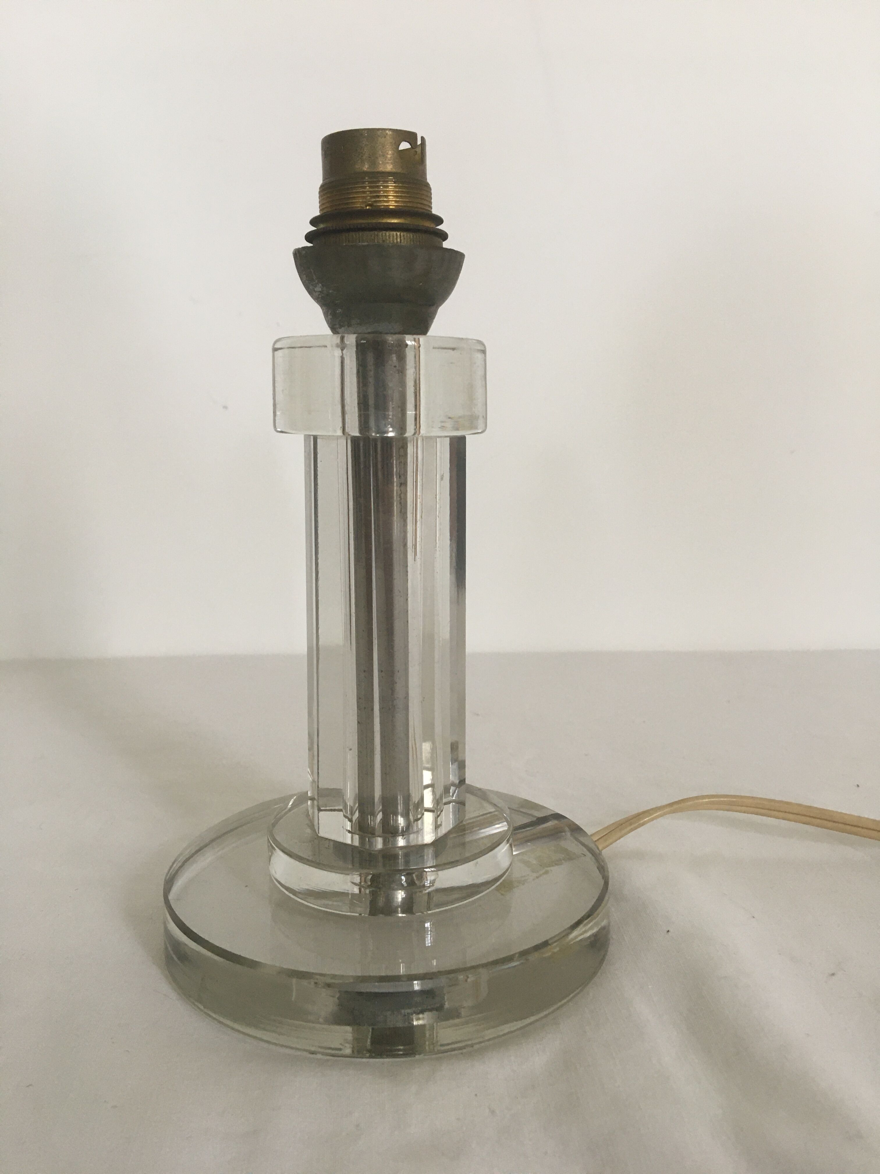 Modernist glass lamp foot 1930-40