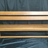 Bench with backrest