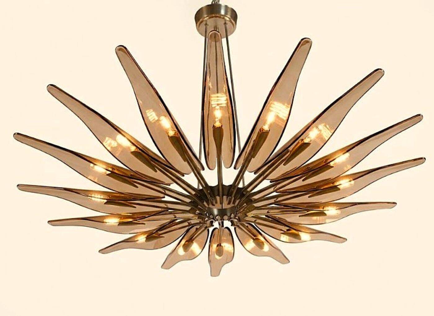 Dahlia Chandelier by Max Ingrand for Fontana Arte