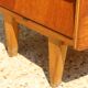 Dark chest of drawers with 5 drawers from the 1950s