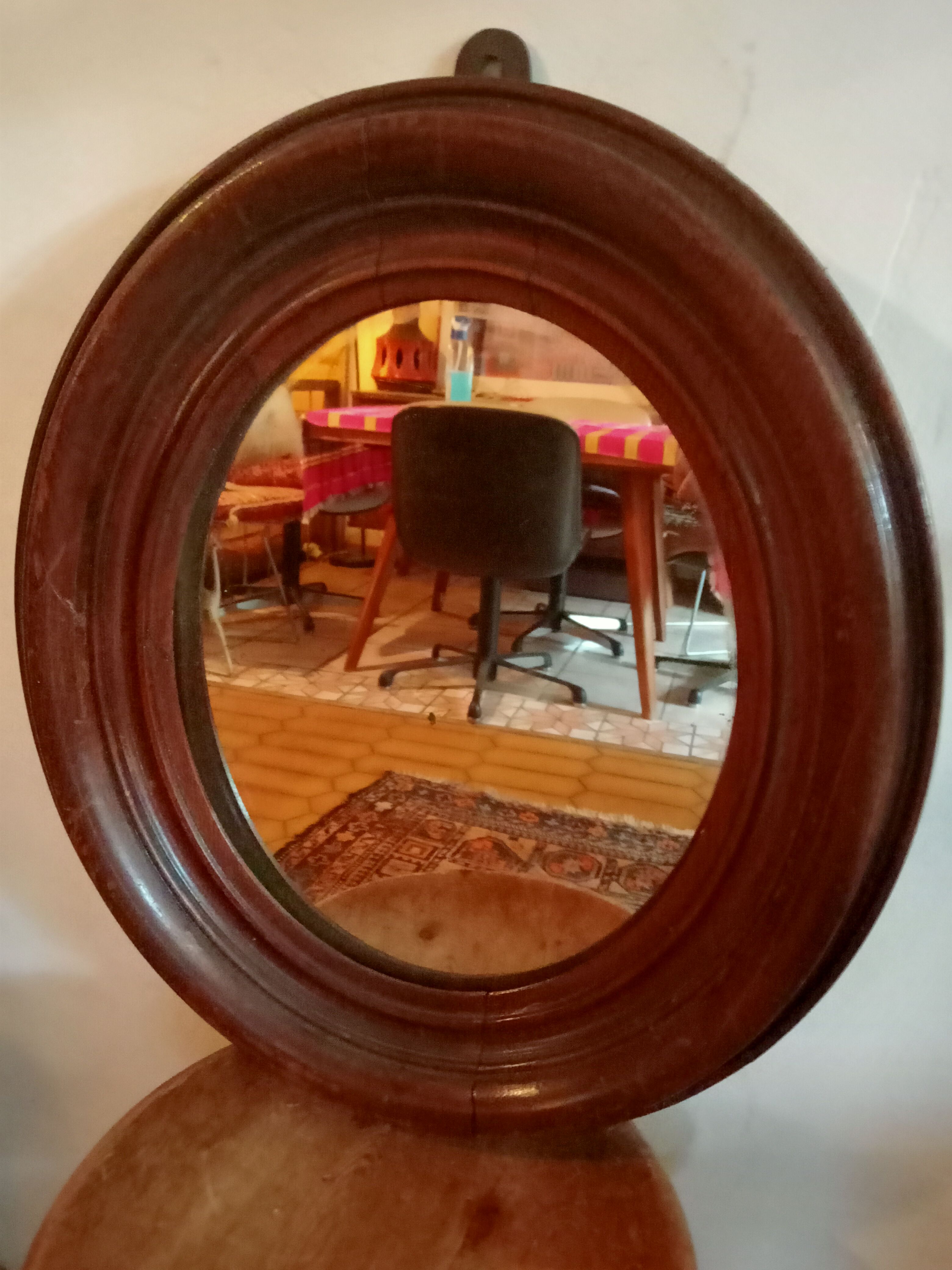 Very old bull's eye mirror