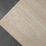 Sculptural geometric rectangular travertine coffee, Italy 1960s