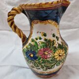 Hand-painted earthenware pitcher Deruta