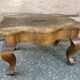 Footrest louis xv walnut late nineteenth