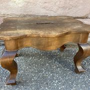 Footrest louis xv walnut late nineteenth