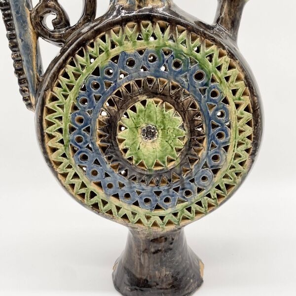 Cruche « Cocotte XXL » céramique de Manises, 1950s