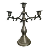Three-branch candlestick in pewter