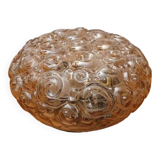 Plafonnier Helena Tynell verre fumé - modèle escargot 60/70