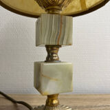 Table lamp - Alabaster cube foot