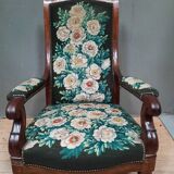 Stamped voltaire armchair