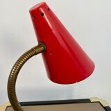 Old lamp red desk casserole year 50