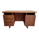 Bureau de centre a caissons, scandinave en teck, vers 1960-1970