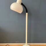 White mid-century space age mushroom floor lamp by Hala Zeist