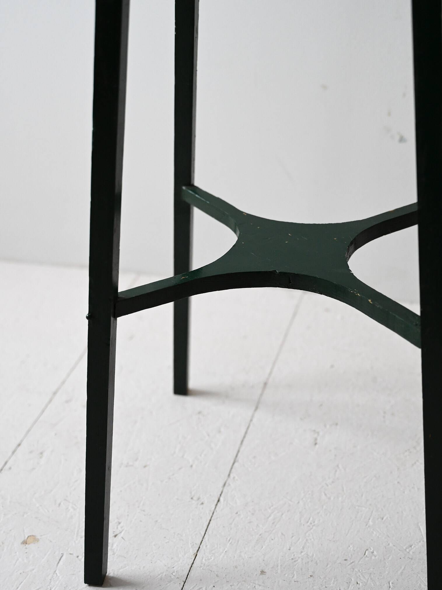 Vintage Swedish Painted Wood Pedestal