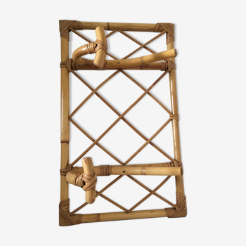 Rattan coat holder