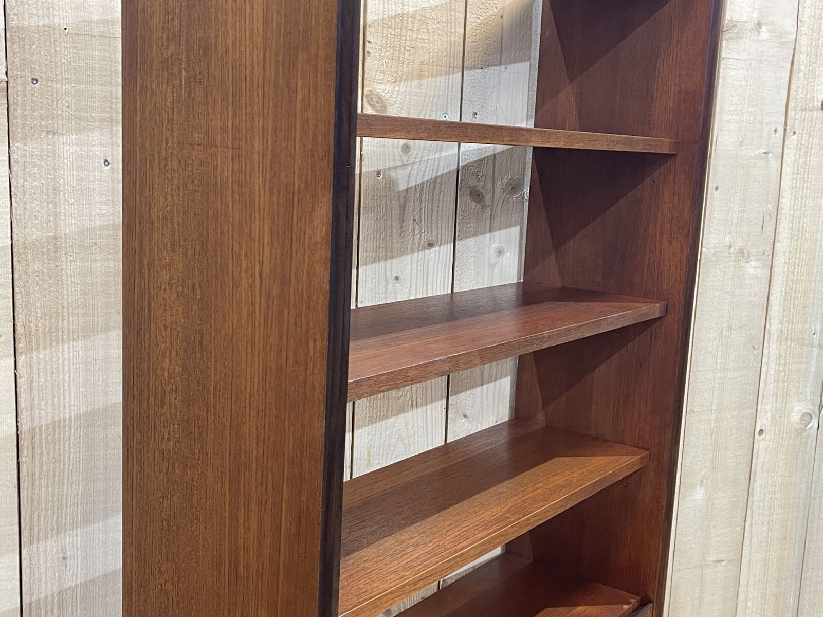 English library of the G-Plan brand of the 70s in teak